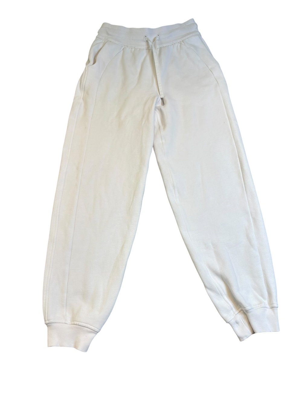 Frank & Eileen Tee Lab Sophie Joggers White Cropped Sweatpants Medium GUC